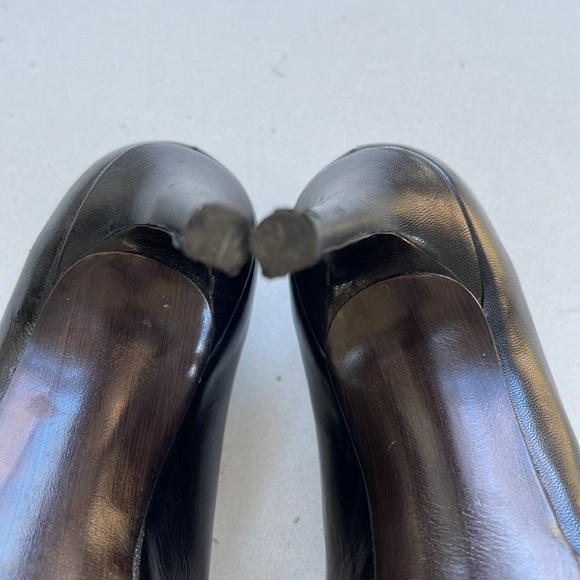 Stuart Weitzman Platswoon leather stiletto pumps - Picture 7 of 13